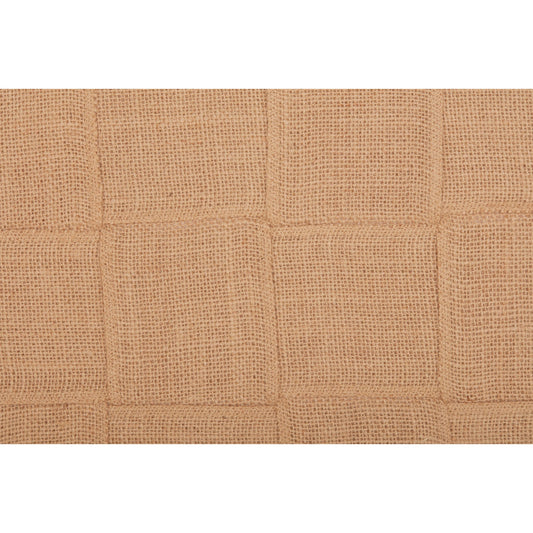 Jute Burlap Natural Basket Weave Runner 13x48