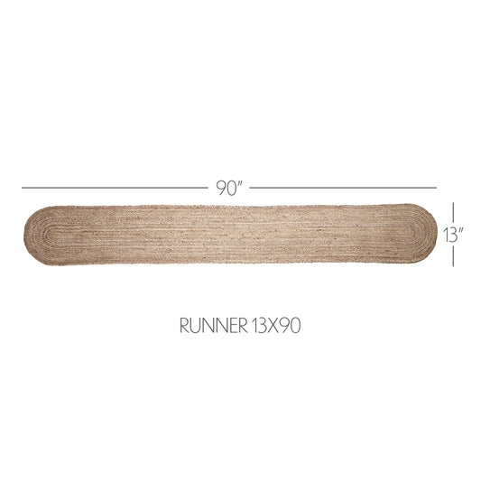 Natural Jute Runner 13x90