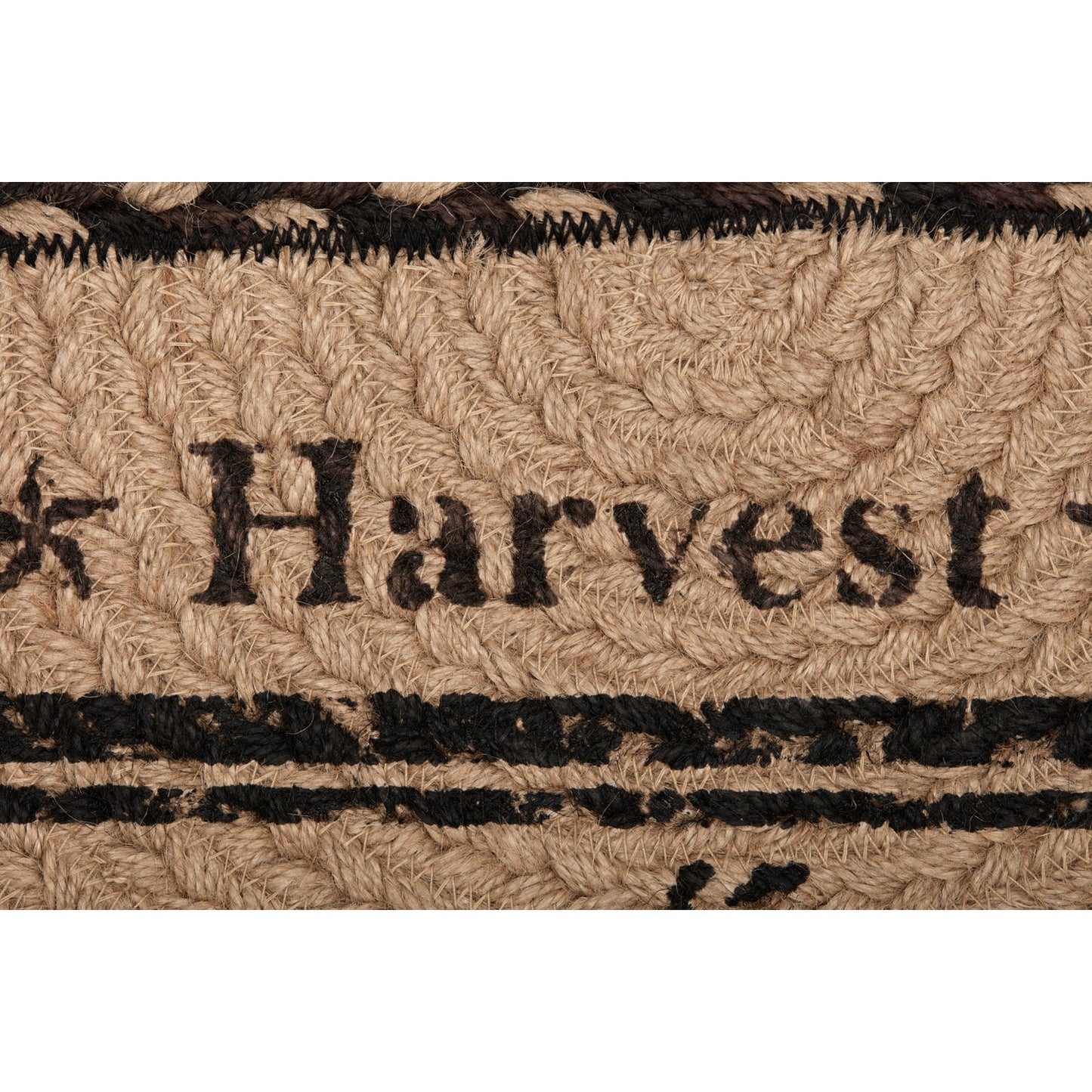 Sawyer Mill Charcoal Plow Braided Jute Half Round Farmhouse Entryway Accent Rug 16.5x33 Indoor Mat