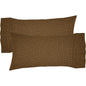 Tea Cabin Green Plaid King Pillow Case Set of 2 21x40