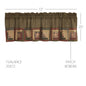 Tea Cabin Valance Log Cabin Block Border 20x72