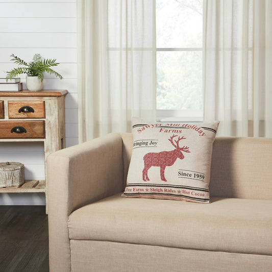 Sawyer Mill Reindeer Pillow