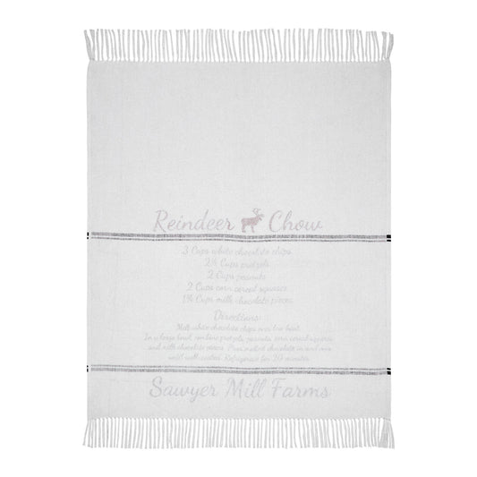 Sawyer Mill Reindeer Chow Woven Throw 50x60