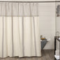 Market Place Gray Grain Sack Stripe Shower Curtain 72Lx72W