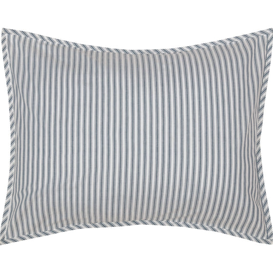 Sawyer Mill Blue Ticking Stripe 5pc Daybed Quilt Set (1 Quilt, 1 Bed Skirt, 3 Standard Shams)