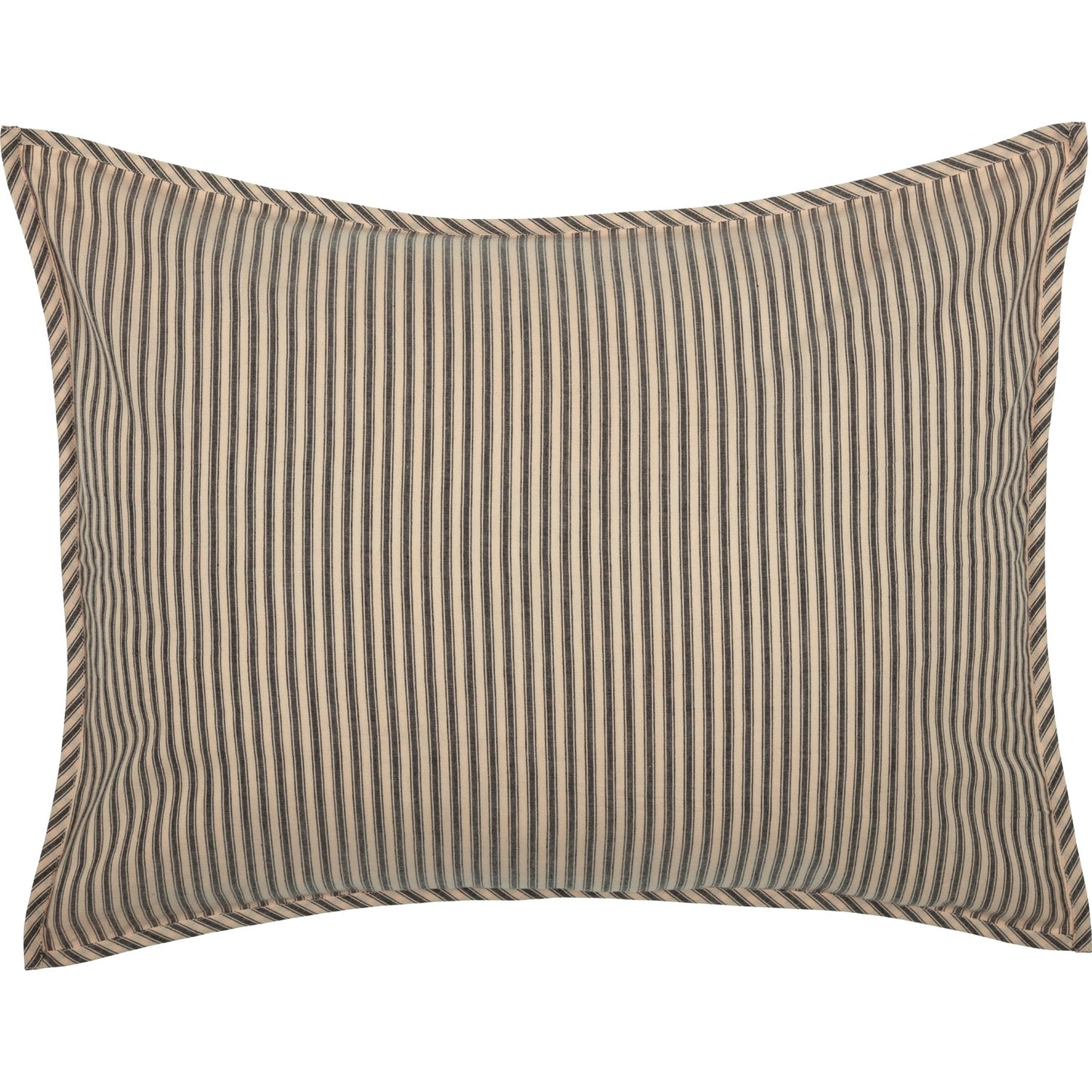 Sawyer Mill Charcoal Ticking Stripe 5pc Daybed Quilt Set (1 Quilt, 1 Bed Skirt, 3 Standard Shams)