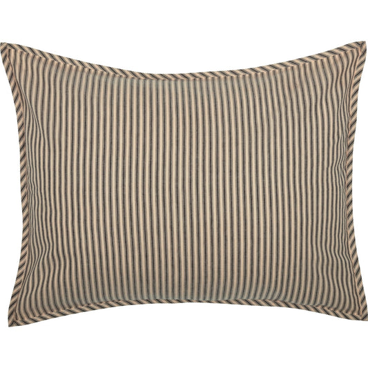 Sawyer Mill Charcoal Ticking Stripe 5pc Daybed Quilt Set (1 Quilt, 1 Bed Skirt, 3 Standard Shams)
