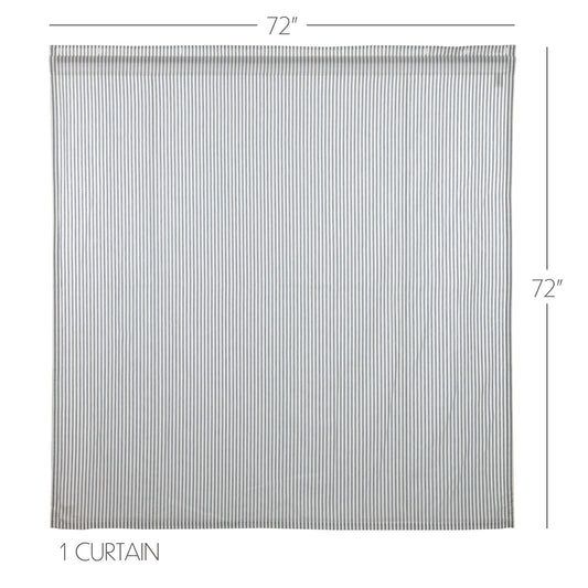 Sawyer Mill Blue Ticking Stripe Shower Curtain 72x72