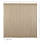 Sawyer Mill Charcoal Ticking Stripe Shower Curtain 72x72