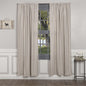 Market Place Gray Ticking Stripe Panel Set of 2 96Lx50W