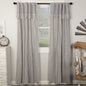 Farmhouse Ticking Gray Panel Set of 2 96Lx50W