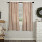 Market Place Red Ticking Stripe Short Panel Set of 2 63Lx36W