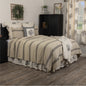 Mill House Stripe Black Twin Coverlet 90Lx70W
