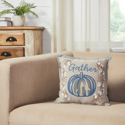 Ashmont Gathered Farmhouse Textured Accent Pillow Inch