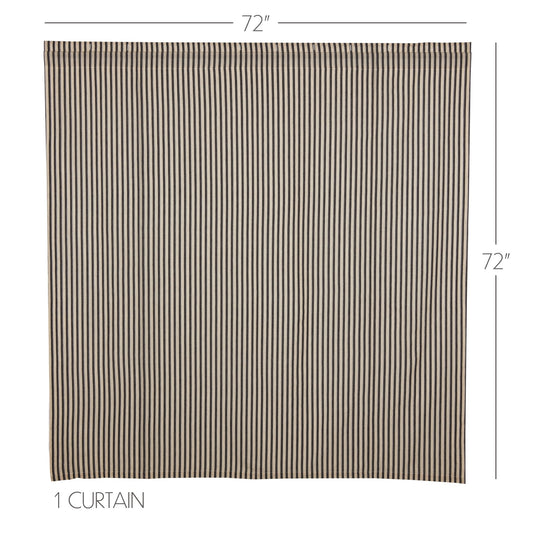 Ashmont Ticking Stripe Shower Curtain 72x72