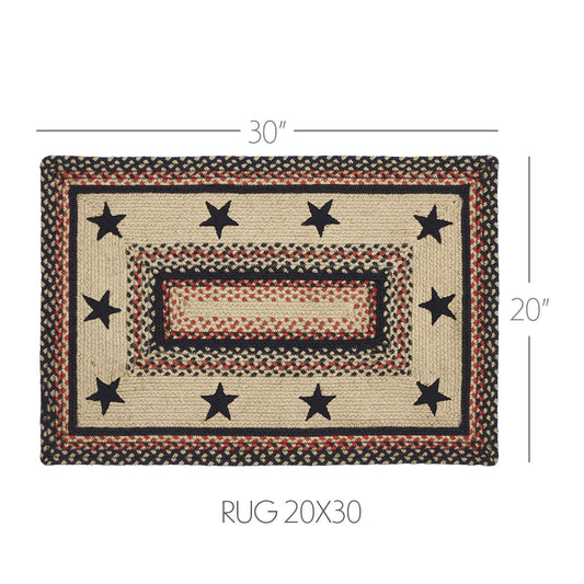 Colonial Star Jute Rug Rect 20x30