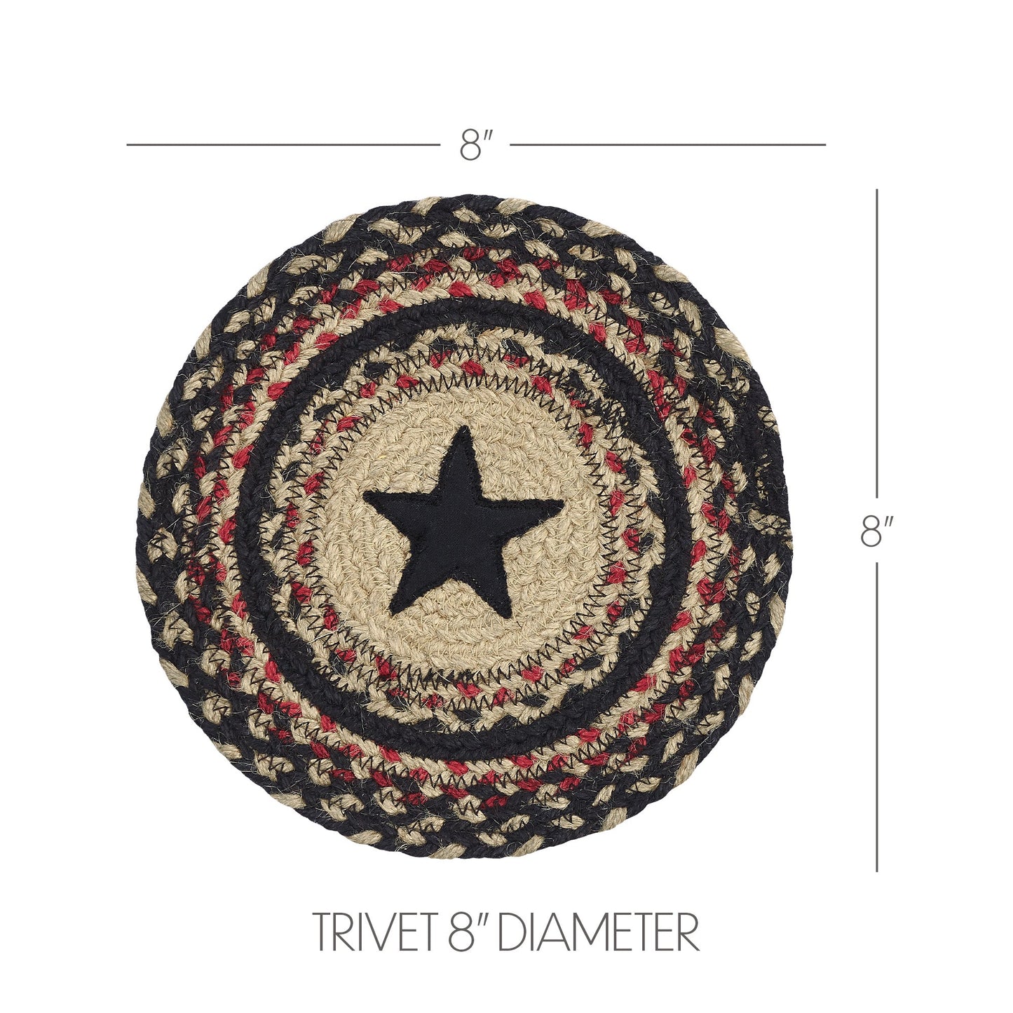 Colonial Star Jute Trivet 8