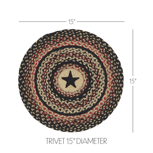 Colonial Star Jute Trivet 15