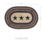 Colonial Star Jute Oval Placemat 12x18