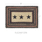 Colonial Star Jute Rect Placemat 12x18