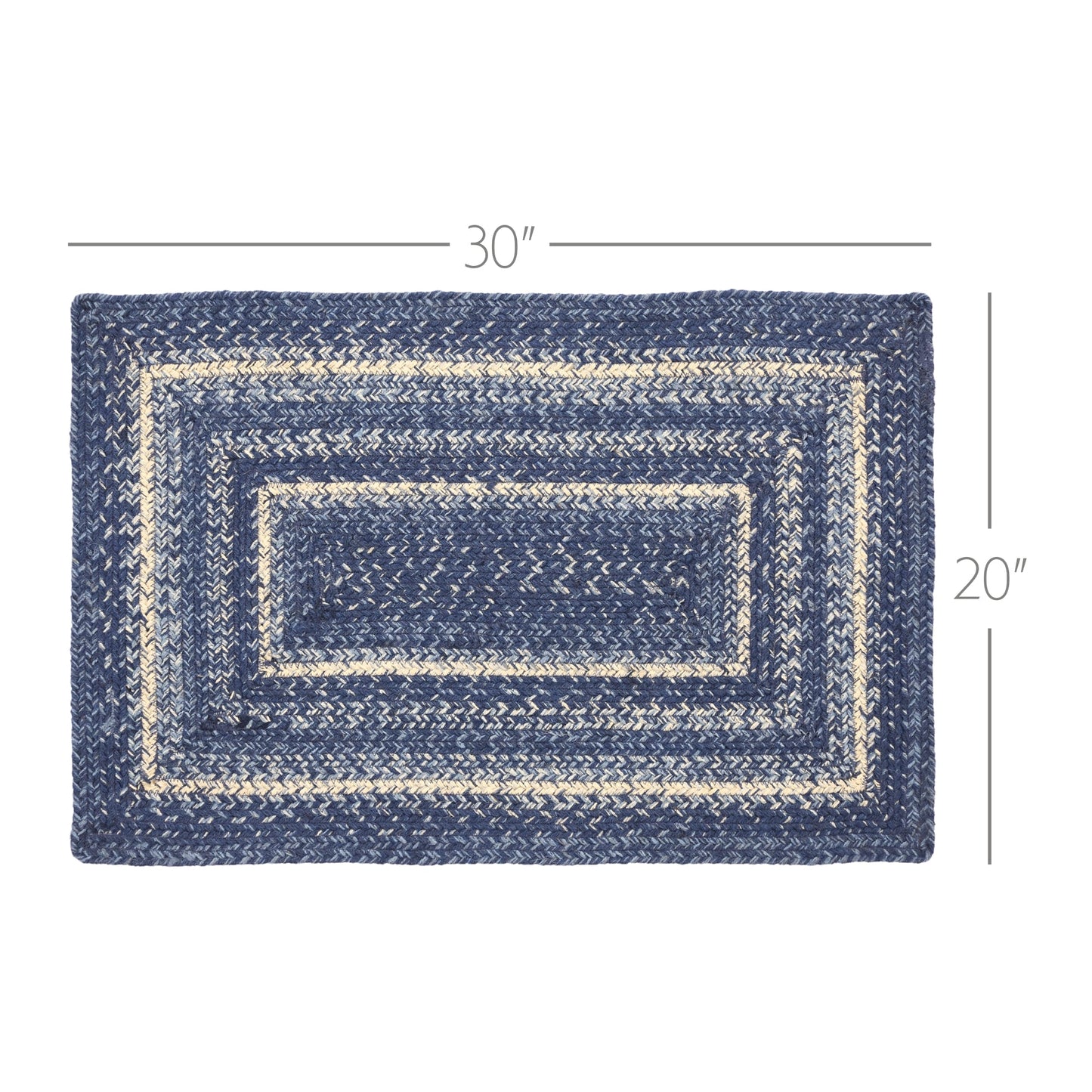 Great Falls Blue Jute Rug Rect 20x30