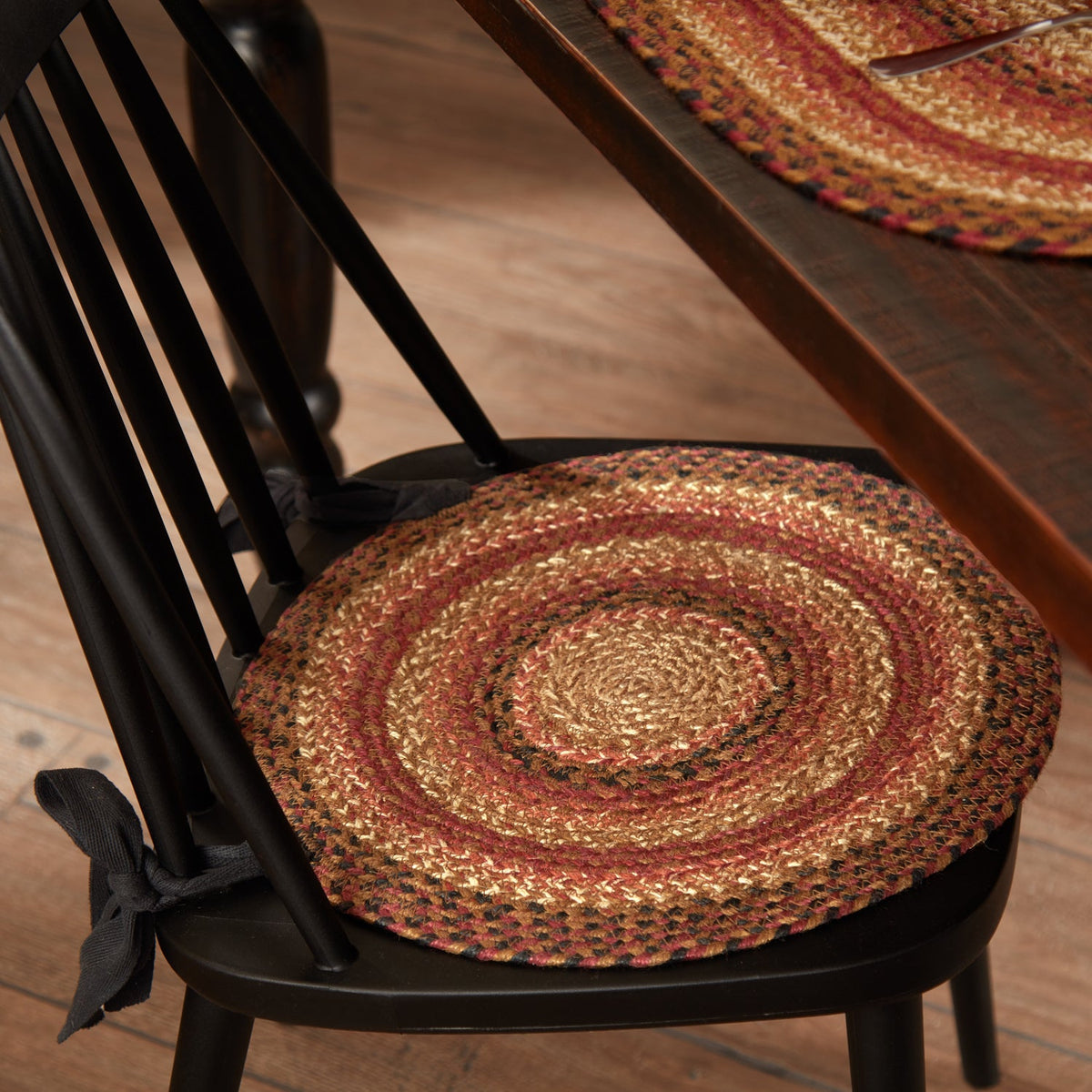 Ginger Spice Jute Chair Pad Diameter