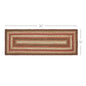 Ginger Spice Jute Rect Runner 13x36