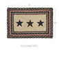 Colonial Star Jute Rect Placemat 10x15