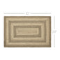 Cobblestone Jute Rug Rect 20x30