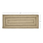 Cobblestone Jute Rect Runner 13x36