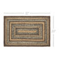 Espresso Jute Rug Rect 20x30