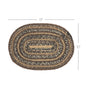 Espresso Jute Oval Placemat 10x15