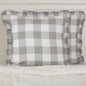 Madison Check Gray Euro Sham 26Lx26W