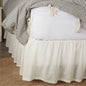 Antique Muslin White Twin Bed Skirt 76Lx39Wx16
