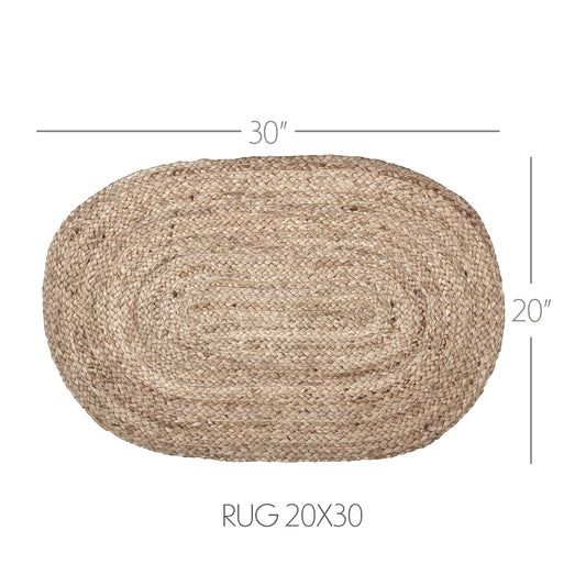 Natural Jute Rug Oval 20x30