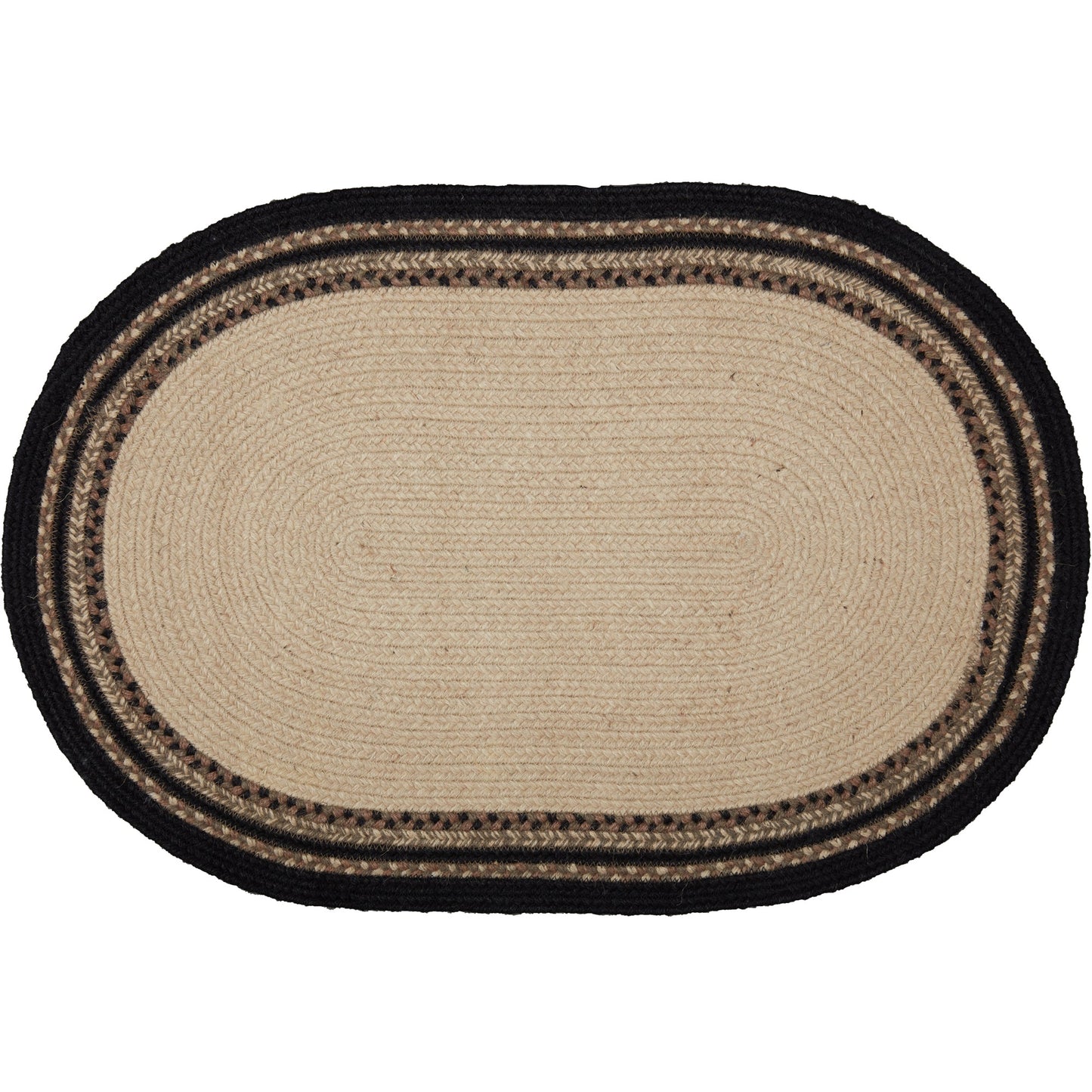 Sawyer Mill Charcoal Cow Jute Rug Oval 20x30