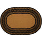 Farmhouse Jute Rug Oval Stencil Stars Welcome 20x30