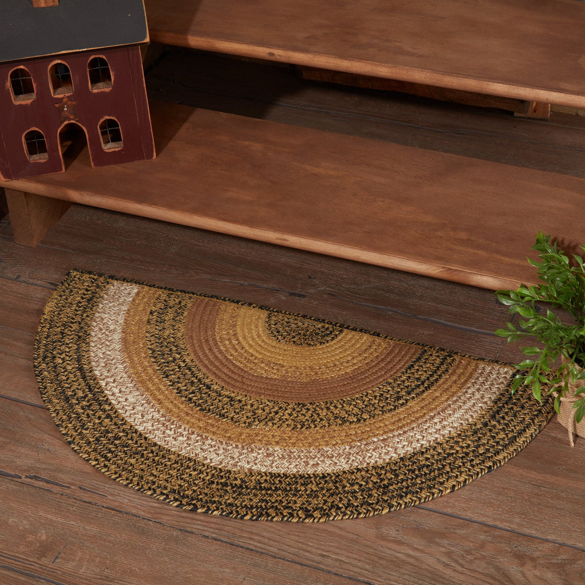 Kettle Grove Jute Rug Half Circle 16.5x33