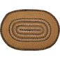 Kettle Grove Jute Rug Stencil Stars Border Oval 20x30