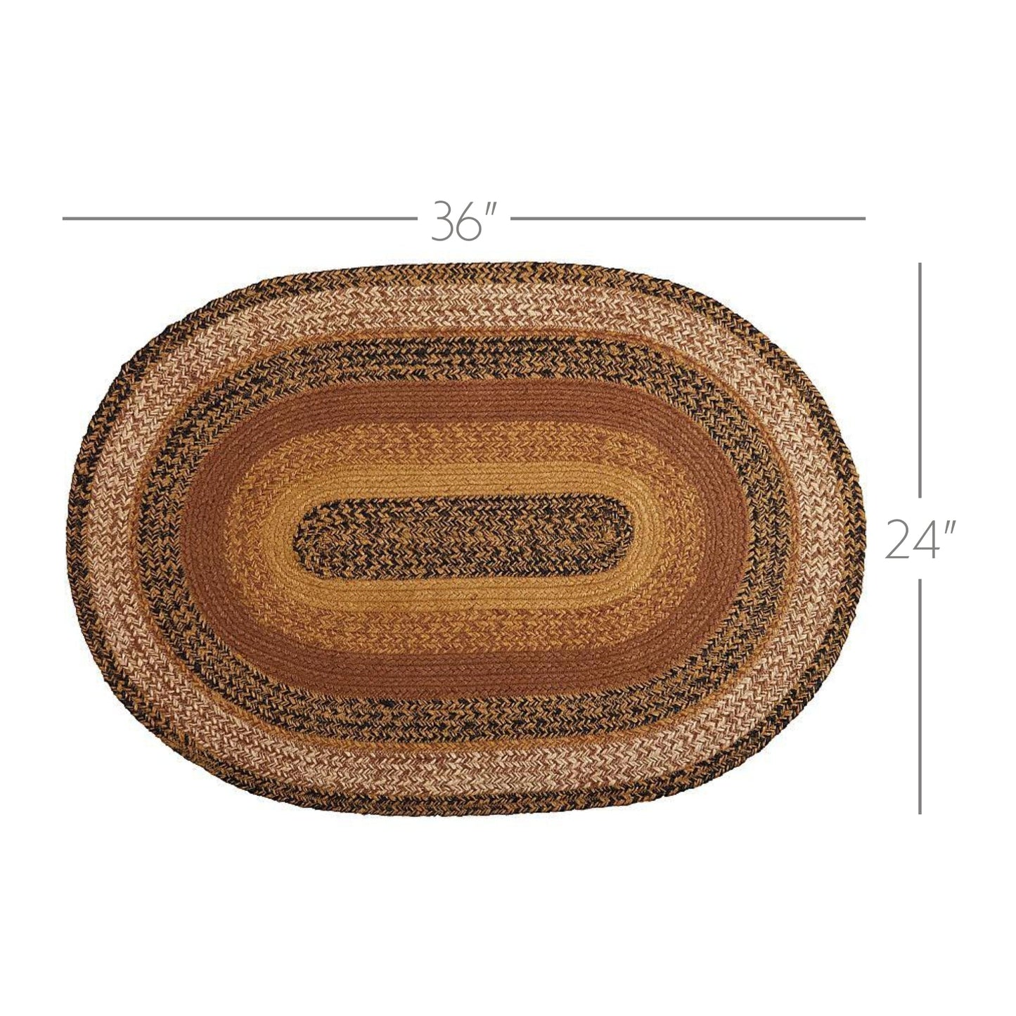 Kettle Grove Jute Rug Oval 24x36