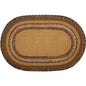 Kettle Grove Jute Rug Oval Stencil Welcome 20x30