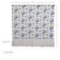 Annie Blue Floral Ruffled Shower Curtain 72x72