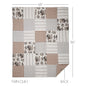 Annie Portabella Floral Patch Twin Quilt 68Wx86L