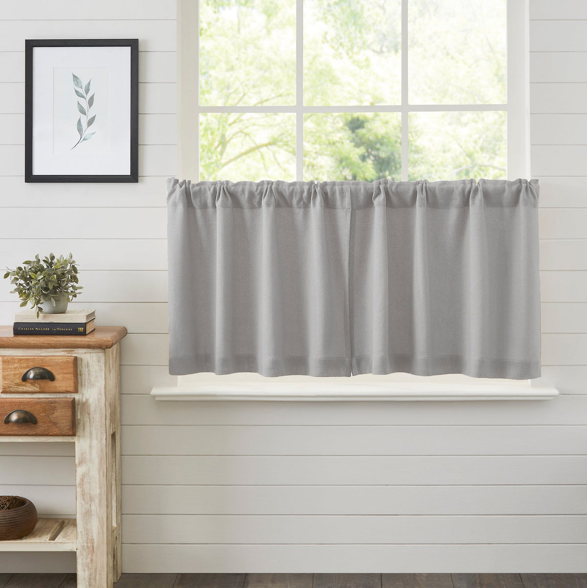 Burlap Dove Grey Tier Set of 2 L24xW36