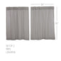 Burlap Dove Grey Tier Set of 2 L36xW36