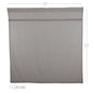 Burlap Dove Grey Shower Curtain 72x72