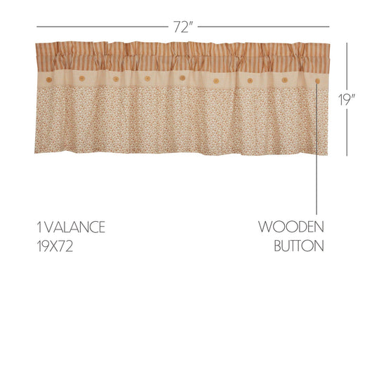 Camilia Ruffled Valance 19x72
