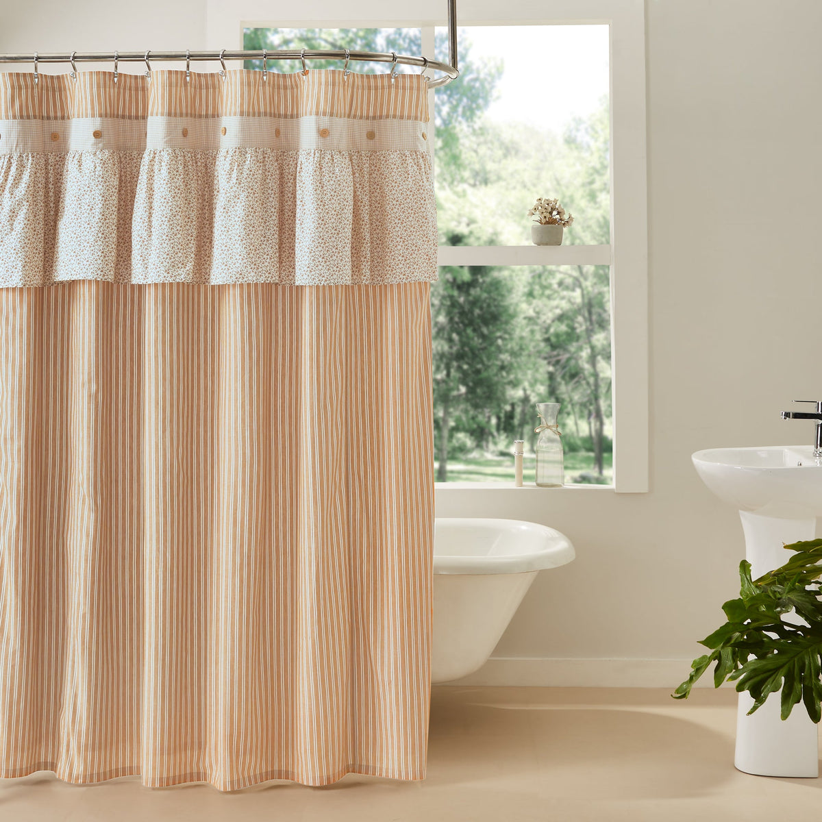 Camilia Ruffled Shower Curtain