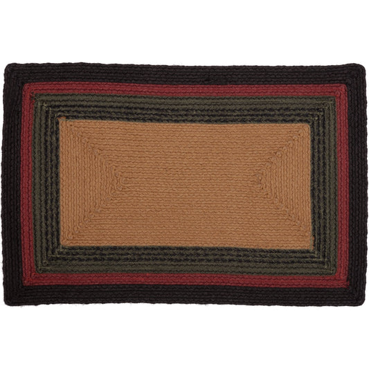 Wyatt Stenciled Bear Jute Rug Rect 20x30