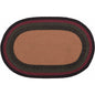 Wyatt Stenciled Bear Jute Rug Oval 20x30